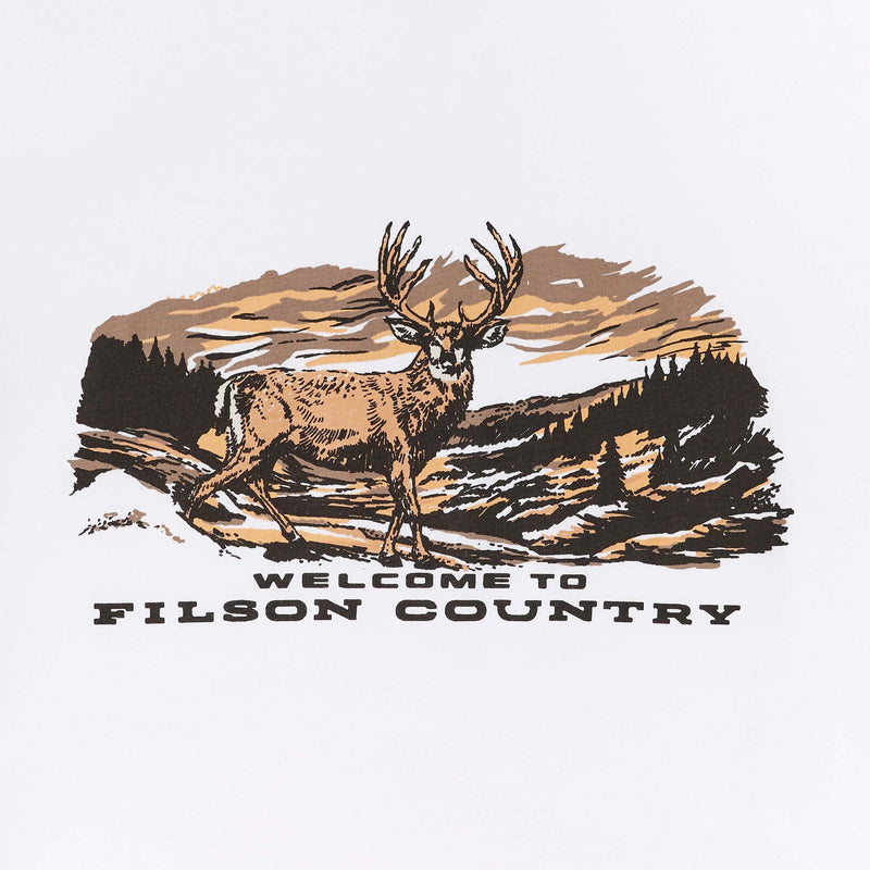 Buckshot t-shirt par Filson | White stag (White)