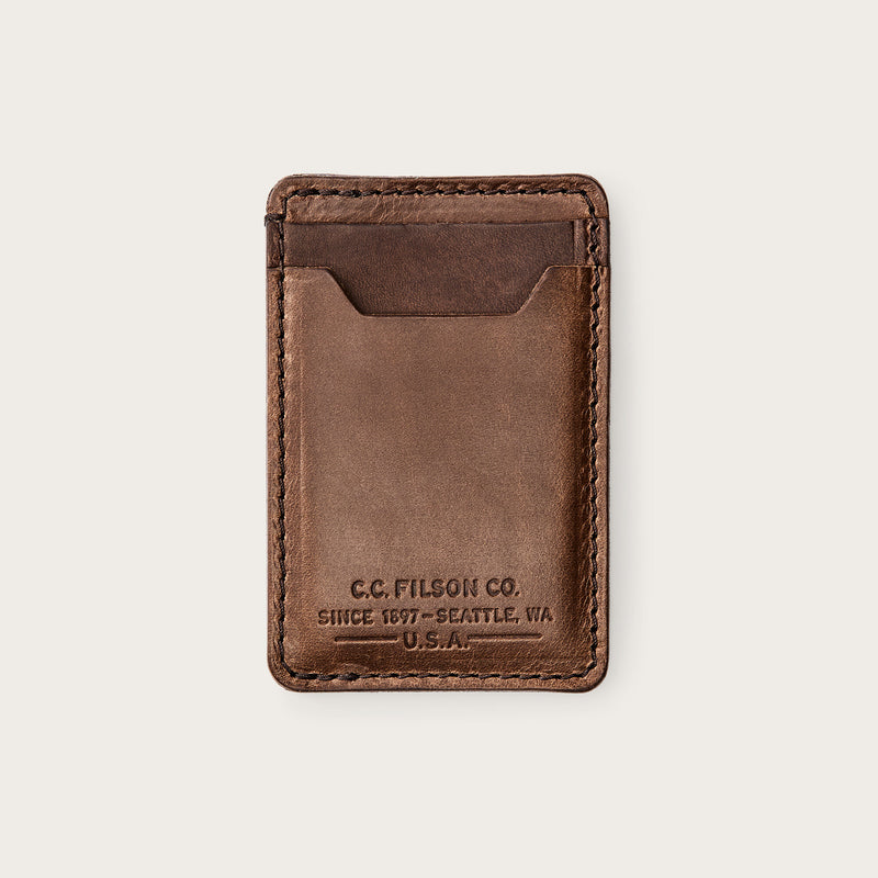 Filson leather card case by Filson | Natural brown (Brown)