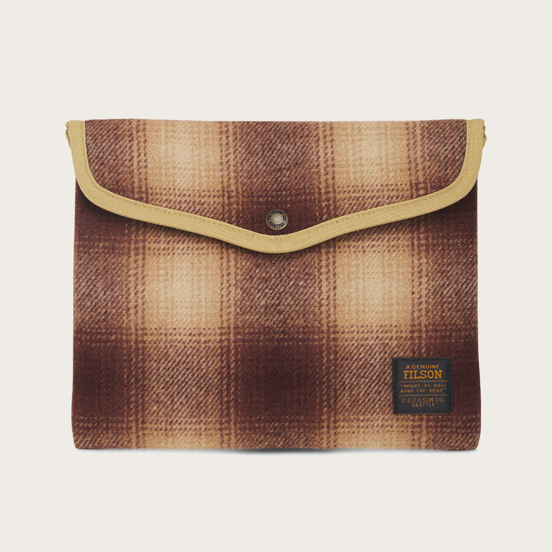 Mackinaw wool pouch ipad von Filson | Brown/ tan ombre (Brown)