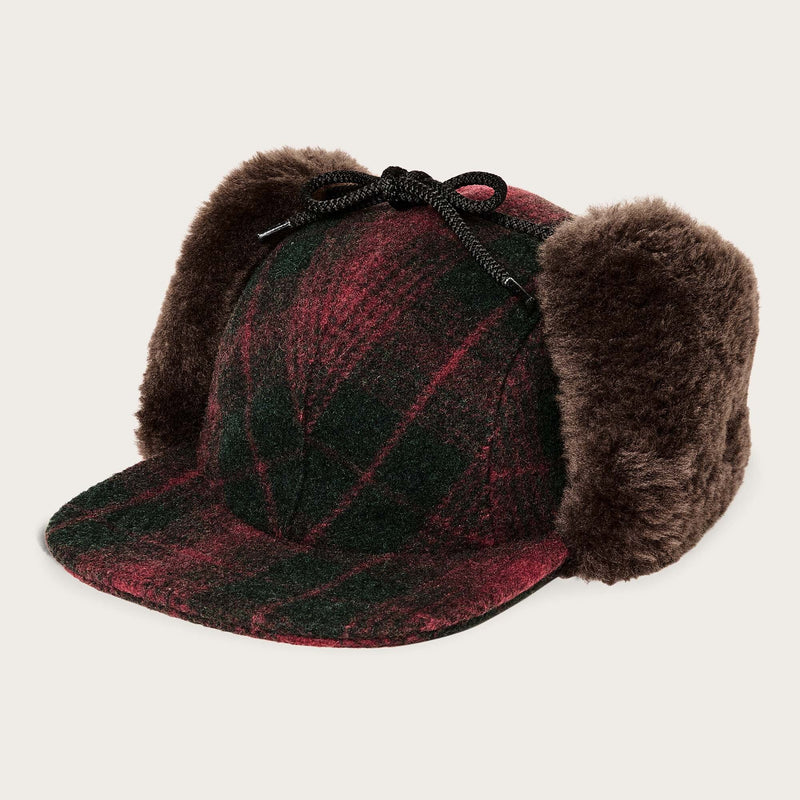 Double mackinaw wool cap von Filson | Burgundy dark (Red)