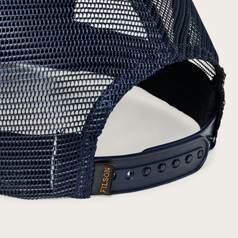 Cappellino in mesh logger di Filson | Navy/fowl fly (Blue)
