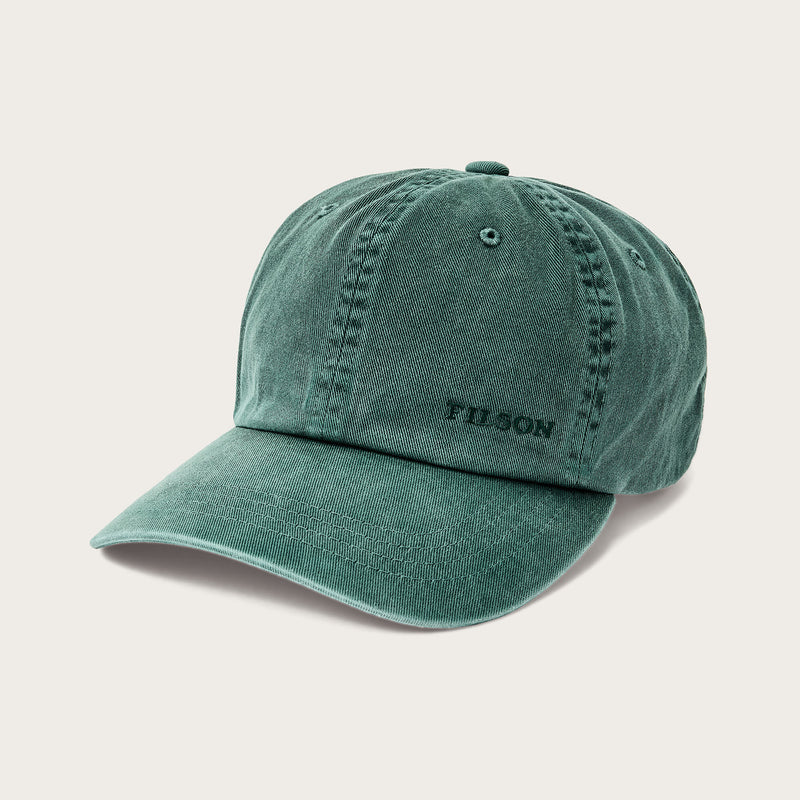 Washed low-profile logger cap von Filson | Washed green (Green)
