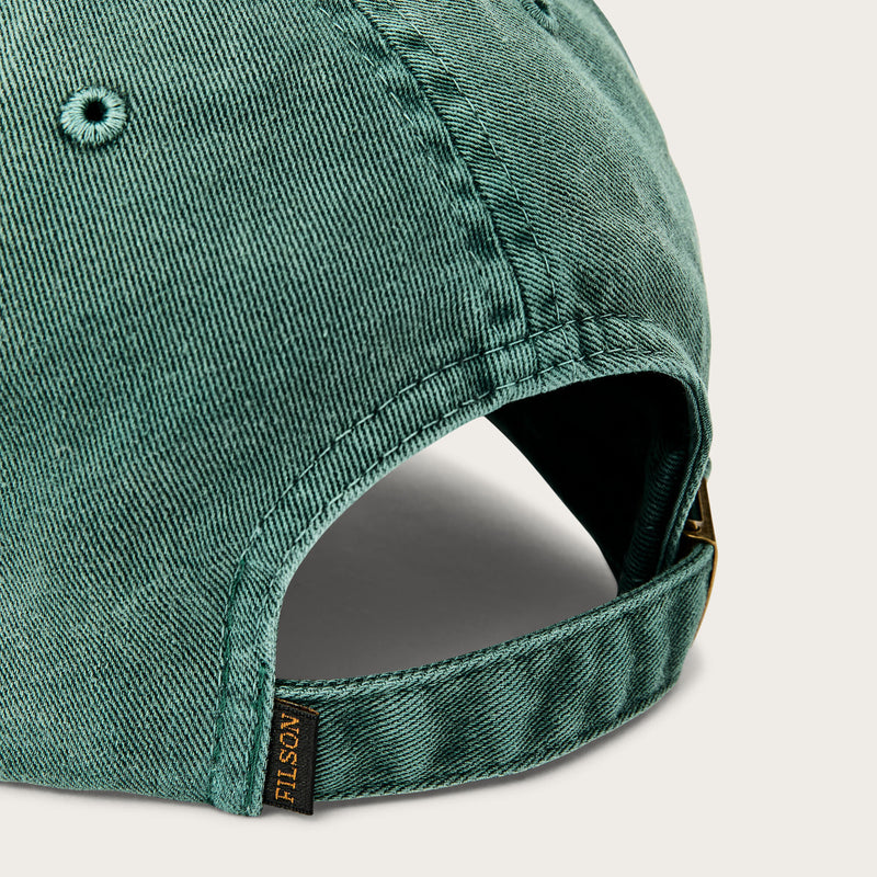 Washed low-profile logger cap von Filson | Washed green (Green)
