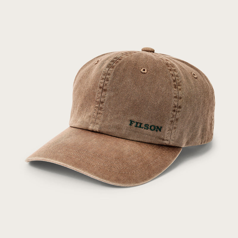 Washed low-profile logger cap von Filson | Washed tan (Beige)