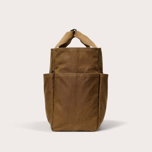 Tin cloth open supply tote by Filson | Dark tan (Beige)