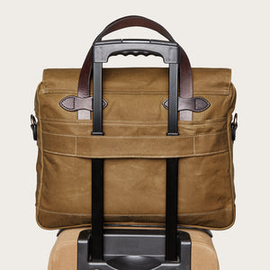 24 hour tin cloth briefcase by Filson | Dark tan (Beige)