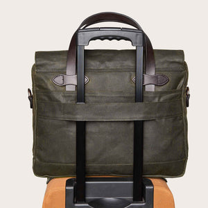 24 hour tin cloth briefcase di Filson | Otter green (Green)