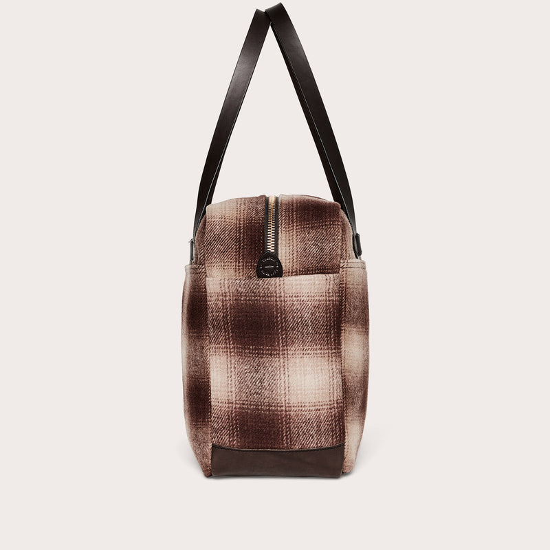 Mackinaw wool zipper tote bag di Filson | Brown/ tan ombre (Brown)