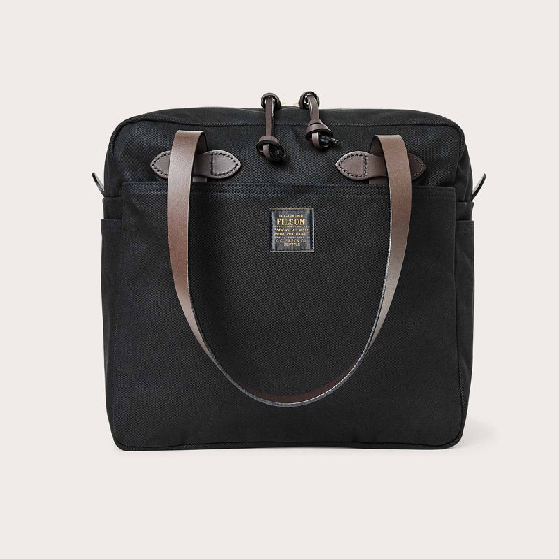 Rugged twill tote bag with zipper von Filson | Black (Black)