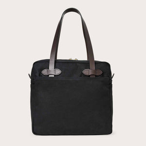 Rugged twill tote bag with zipper von Filson | Black (Black)