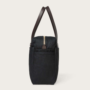 Rugged twill tote bag with zipper von Filson | Black (Black)