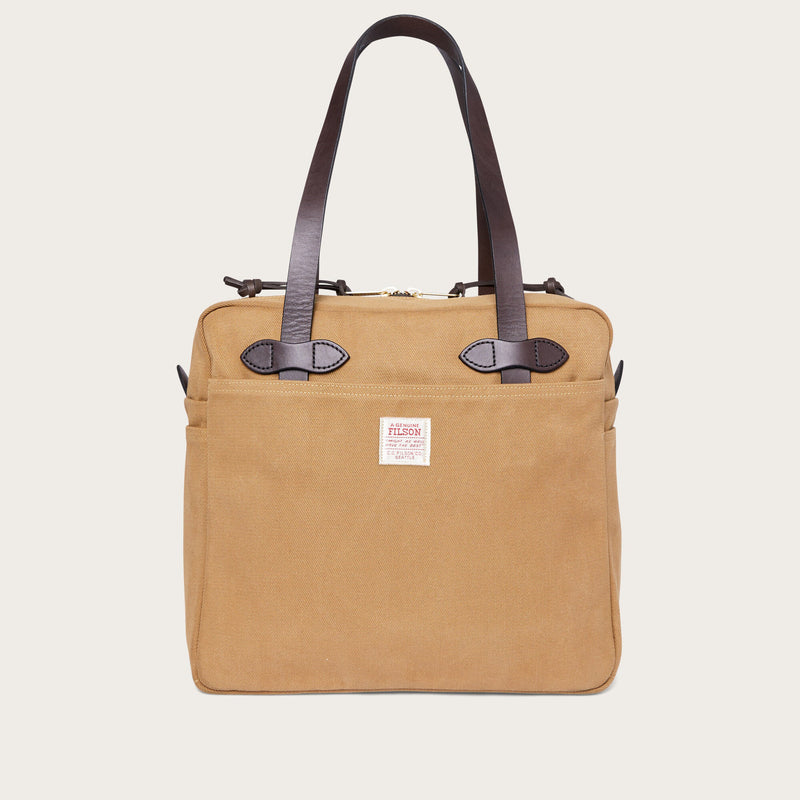 Rugged twill tote bag with zipper von Filson | Tan (Beige)