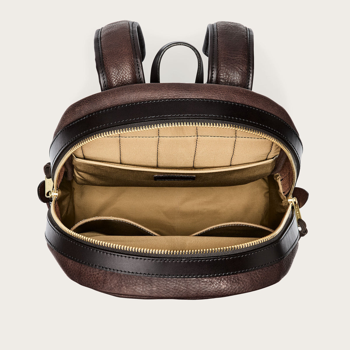 Heritage leather journeyman backpack by Filson