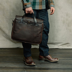 Heritage leather original briefcase par Filson | Ballard brown (Brown)