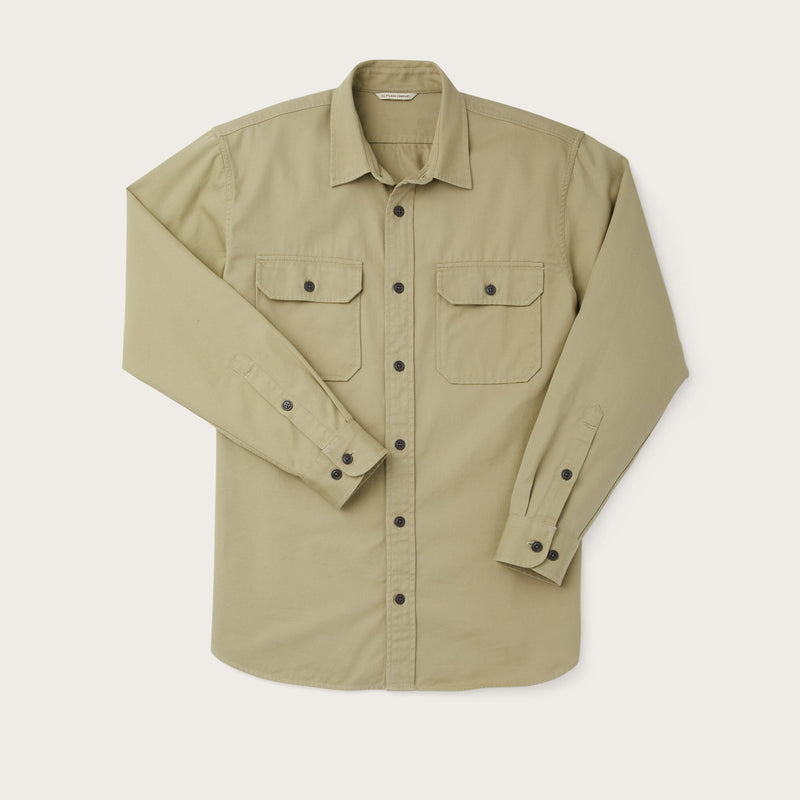 Chino twill shirt von Filson | Wood duck (Green)