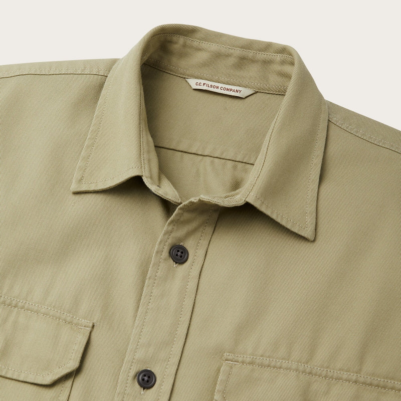 Chino twill shirt von Filson | Wood duck (Green)