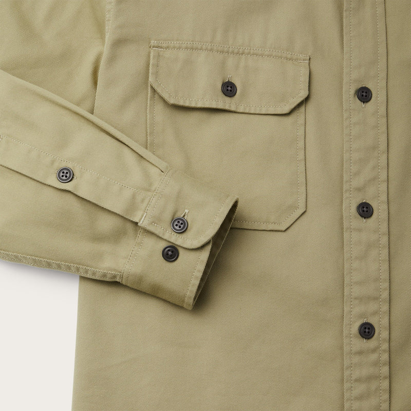 Chino twill shirt von Filson | Wood duck (Green)