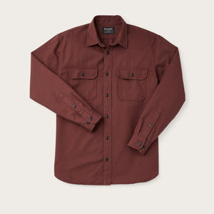 Chino twill shirt by Filson | Madder red (Red)