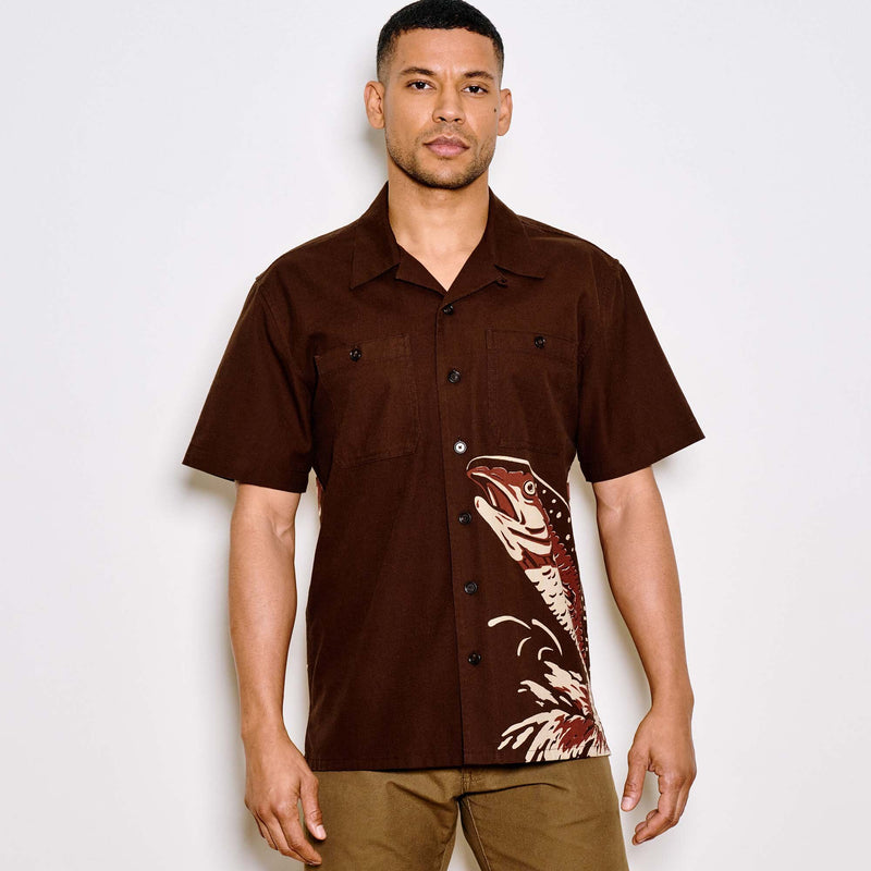 Rustic short sleeve camp shirt von Filson | Brown / trout (Brown)