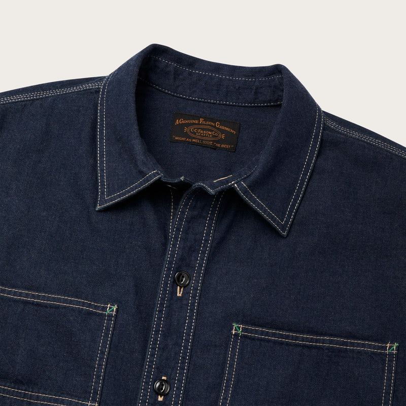 Clarkston denim shirt di Filson | Dark indigo (Blue)