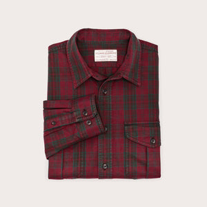 Lightweight alaskan guide shirt von Filson | Green red pla (Red)