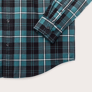 Lightweight alaskan guide shirt von Filson | Petrol / black / whi (Blue)