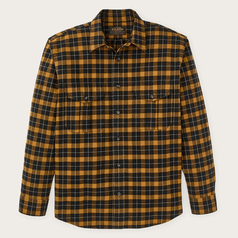 Alaskan guide shirt by Filson | Black / gold plaid (Yellow)