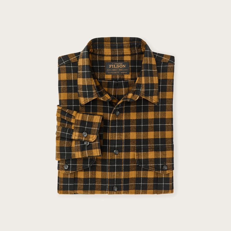 Alaskan guide shirt by Filson | Black / gold plaid (Yellow)