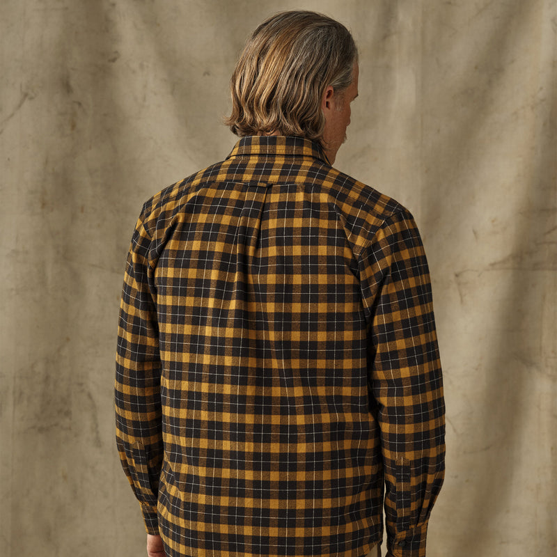 Alaskan guide shirt by Filson | Black / gold plaid (Yellow)
