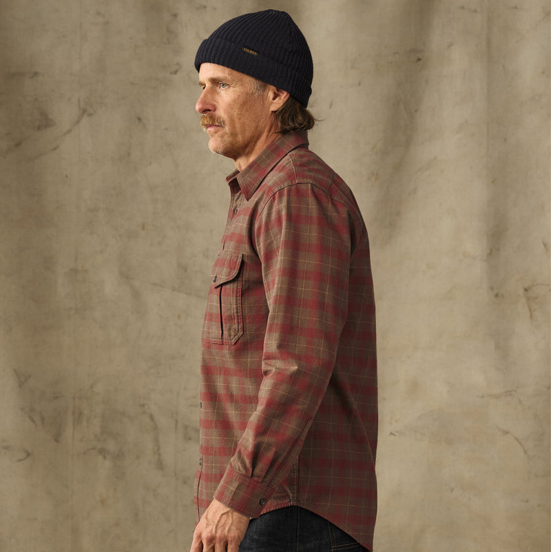 Alaskan guide shirt by Filson | Brown / mahogany pla (Brown)