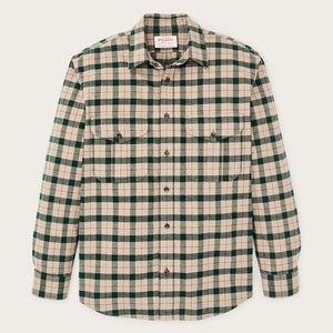 Alaskan guide shirt by Filson | Oatmeal / pine plaid (Green)