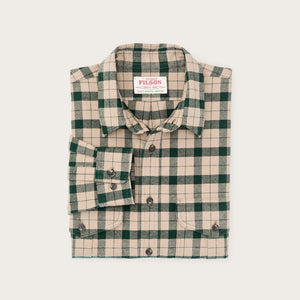 Alaskan guide shirt by Filson | Oatmeal / pine plaid (Green)