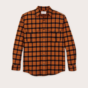 Alaskan guide shirt di Filson | Pecan black p (Orange)