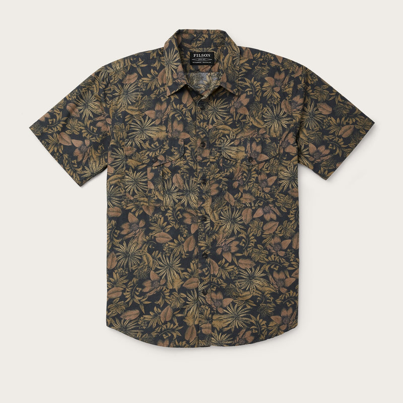 Filson's washed short sleeve feather cloth shirt von Filson | Palm (Multicolor)