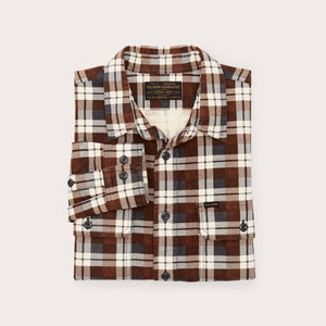 Field flannel shirt di Filson | Brown gray pl (Multicolor)