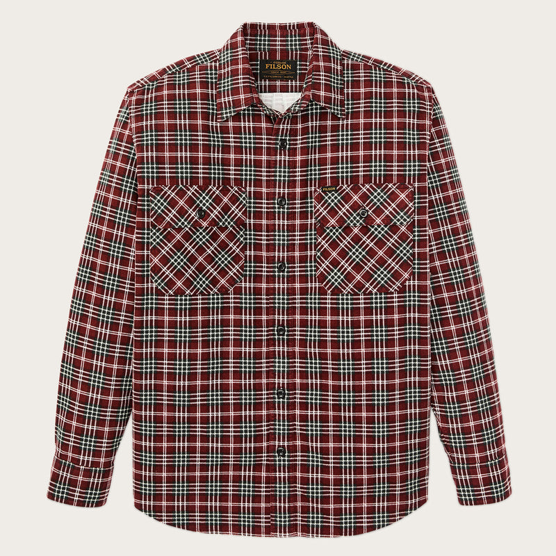 Field flannel shirt by Filson | Russet red plaid (Red)