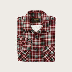 Field flannel shirt by Filson | Russet red plaid (Red)