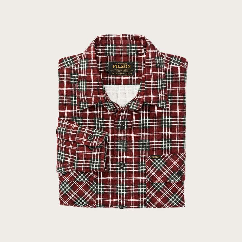 Field flannel shirt by Filson | Russet red plaid (Red)