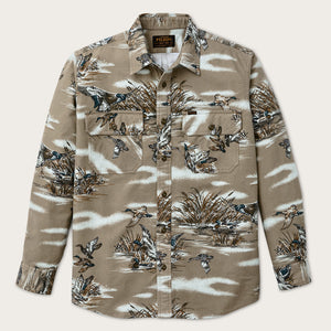 Field flannel shirt von Filson | Marsh olive print (Multicolor)