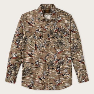 Field flannel shirt par Filson | Brown / marsh mallards (Brown)