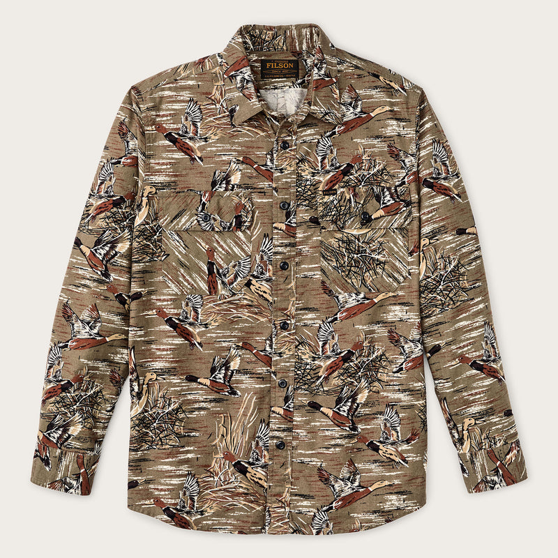Field flannel shirt par Filson | Brown / marsh mallards (Brown)