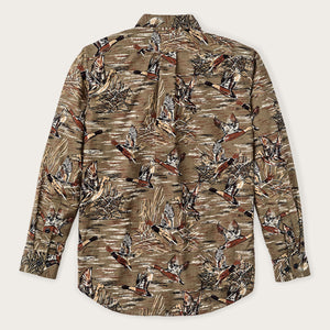 Field flannel shirt par Filson | Brown / marsh mallards (Brown)