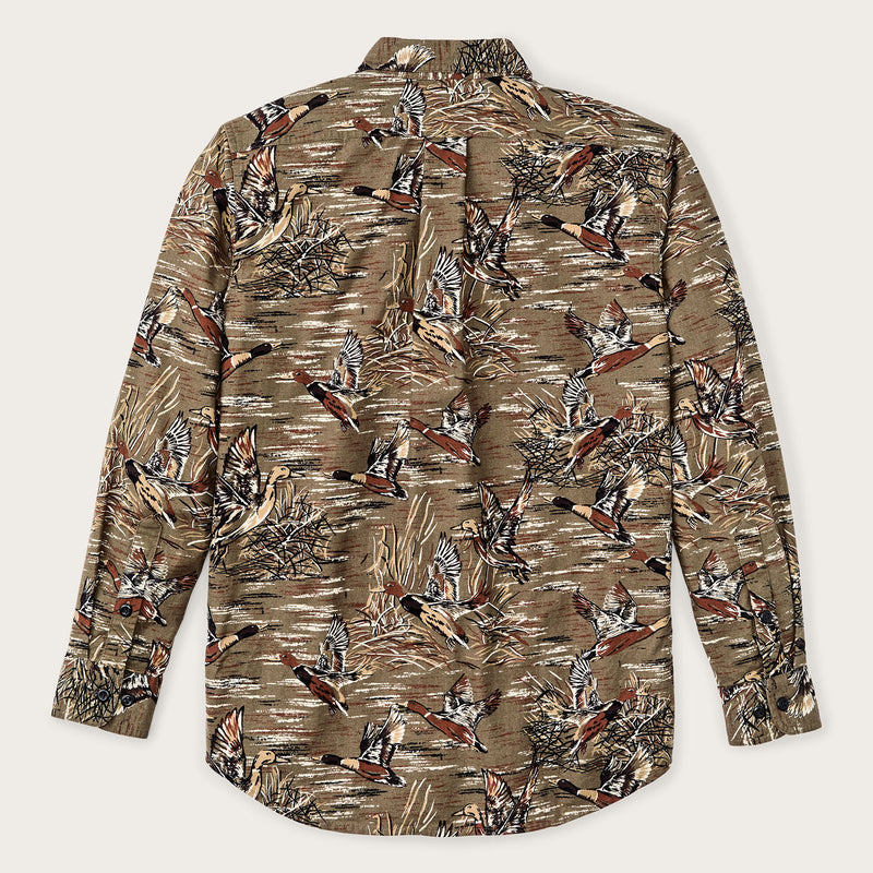 Field flannel shirt par Filson | Brown / marsh mallards (Brown)