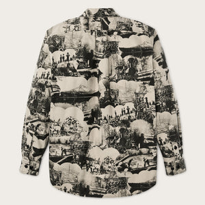 Field flannel shirt von Filson | Vintage khaki print (Beige)