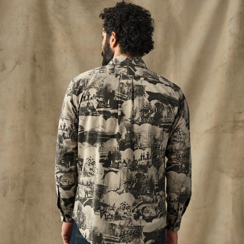 Field flannel shirt von Filson | Vintage khaki print (Beige)