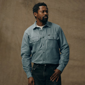 Field flannel shirt par Filson | Balsam green (Blue)
