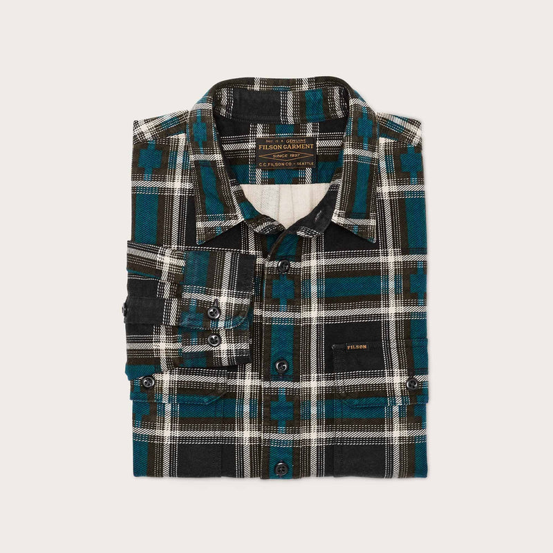 Field flannel shirt by Filson | Brown / blue / multi (Blue)