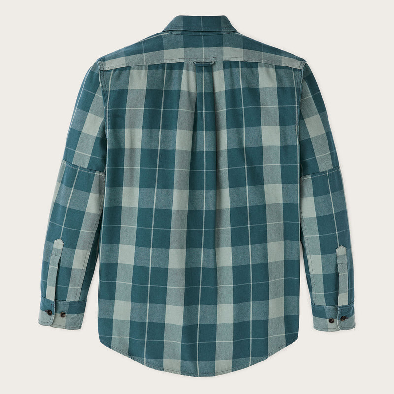 Vintage wash alaskan guide shirt by Filson | Jasper / dark teal p (Blue)