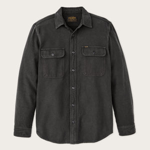 Camicia da lavoro in flanella vintage di Filson | Charcoal (Black)