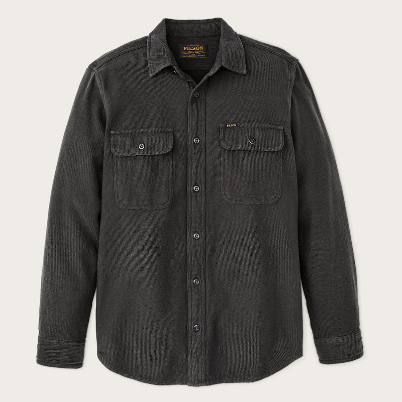 Camicia da lavoro in flanella vintage di Filson | Charcoal (Black)